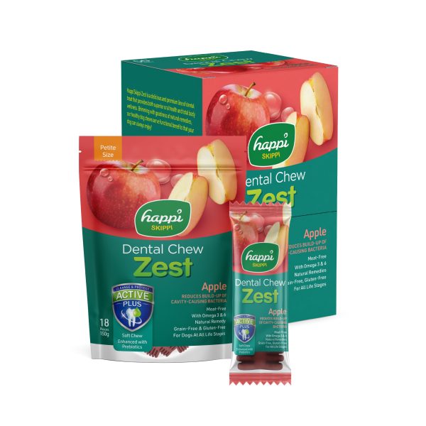Happi Skippi - dental chew (zest series) apple