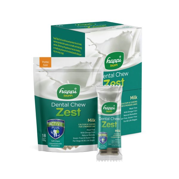 Happi Skippi - dental chew (zest series) milk