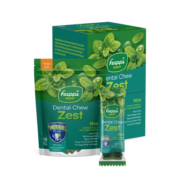 Happi Skippi - dental chew (zest series) mint
